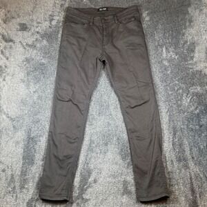 DU/ER N2X Slim Fit Performance Pants Mens 34x32 Grey Cotton Tencel Stretch